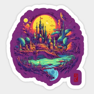 Moon City Sticker